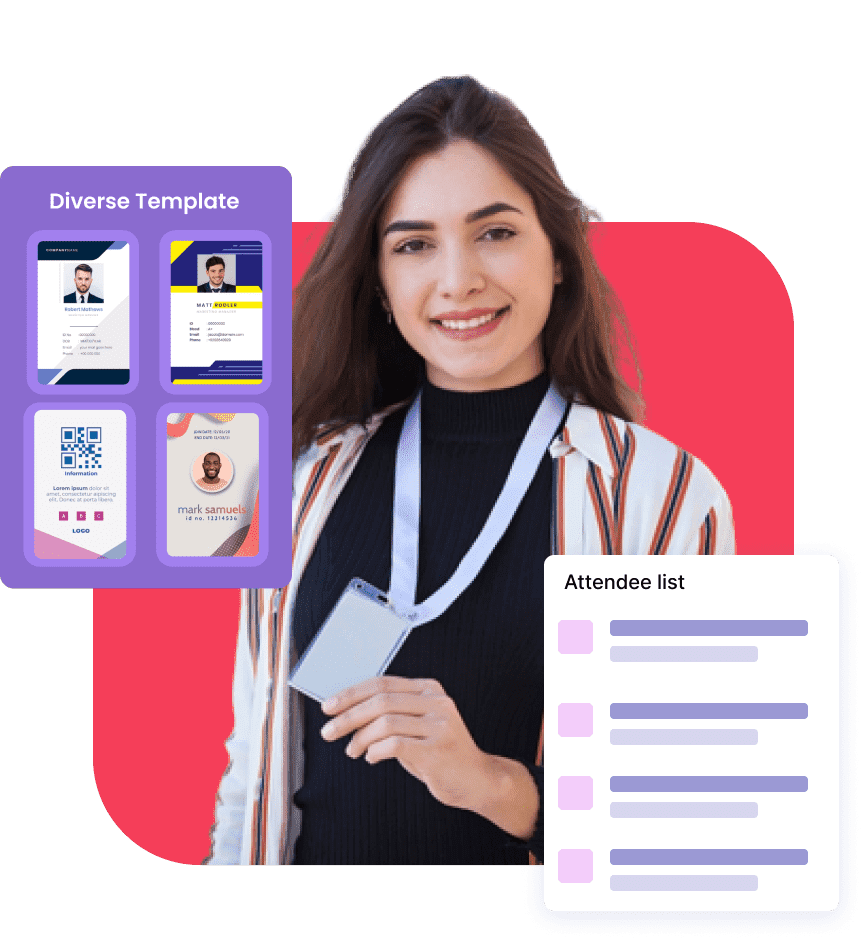 Event badge printing softwareCustom event badge printing